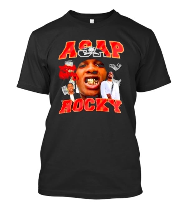 ASAP Rocky Urban Style Iconic Portrait Collage T-Shirt