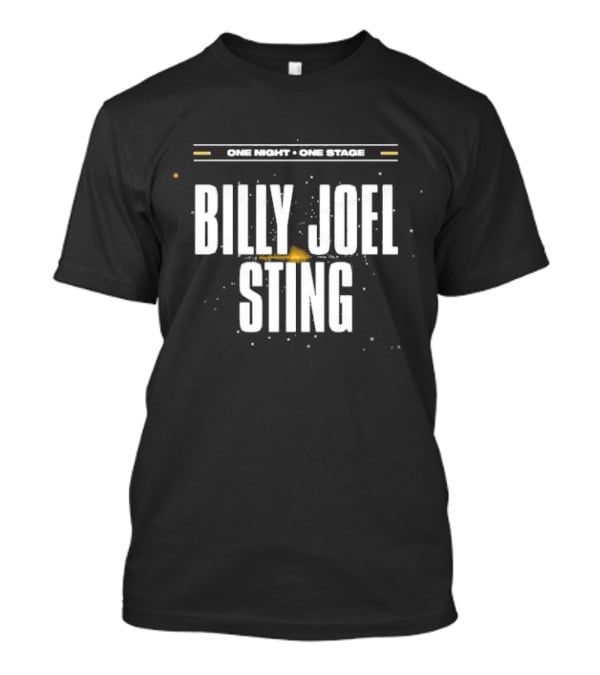 One Night One Stage Billy Joel Sting 2025 Tour T-Shirt