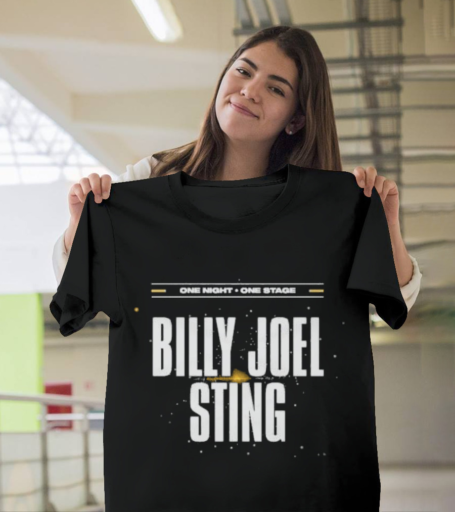 One Night One Stage Billy Joel Sting 2025 Tour T-Shirt