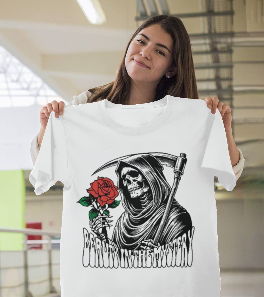 XPLR Beauty In The Mystery Grim Reaper Rose T-Shirt