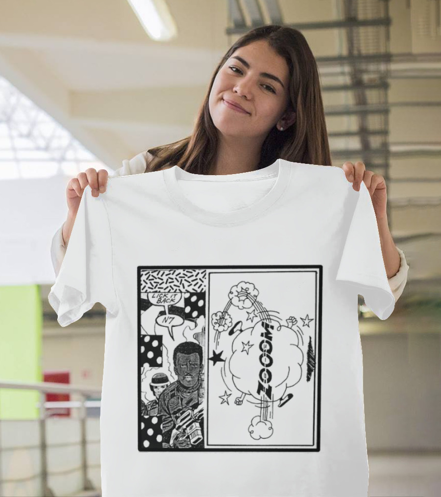 Zooom N7 Lick It Back Comic Art Panel T-Shirt