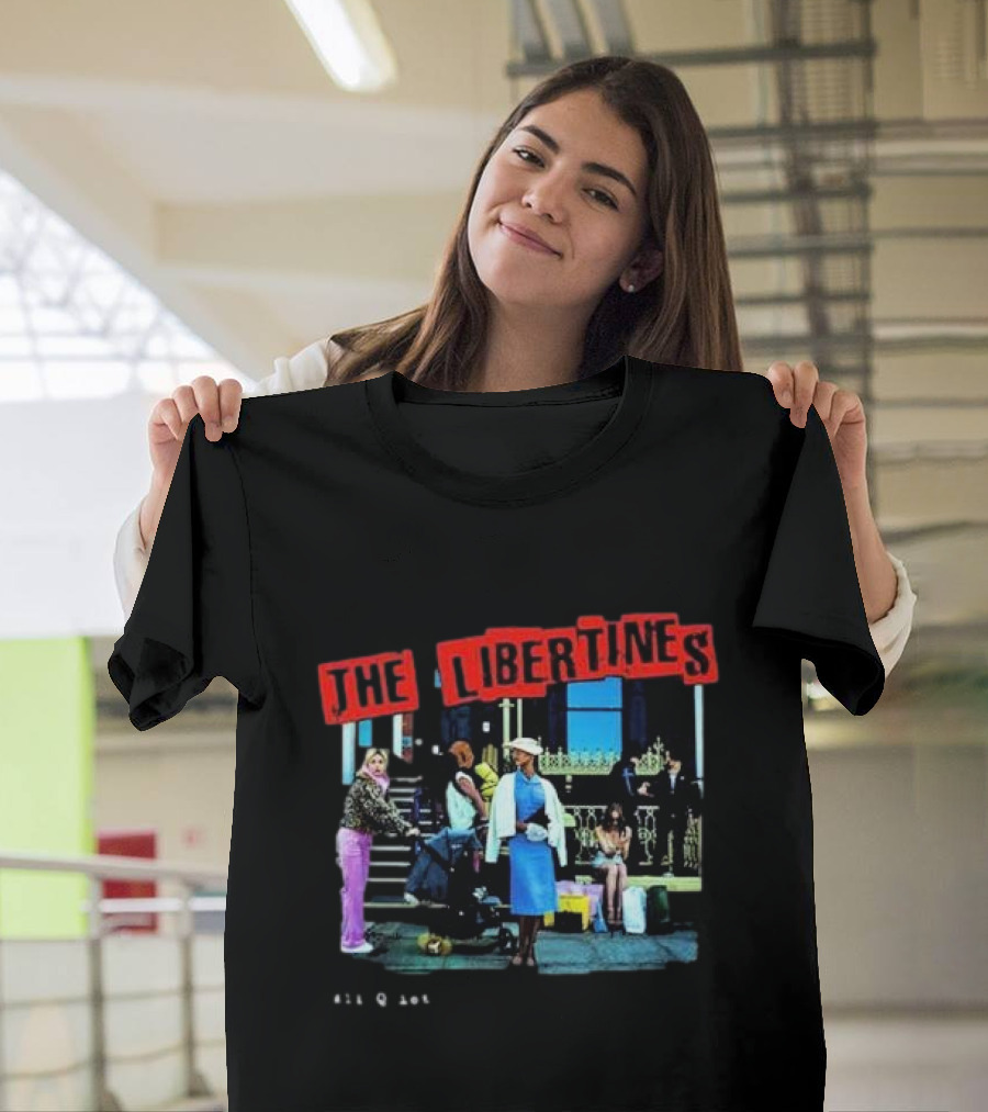 The Libertines All Quiet on the Eastern Esplanade Text and Urban Street Scene T-Shirt