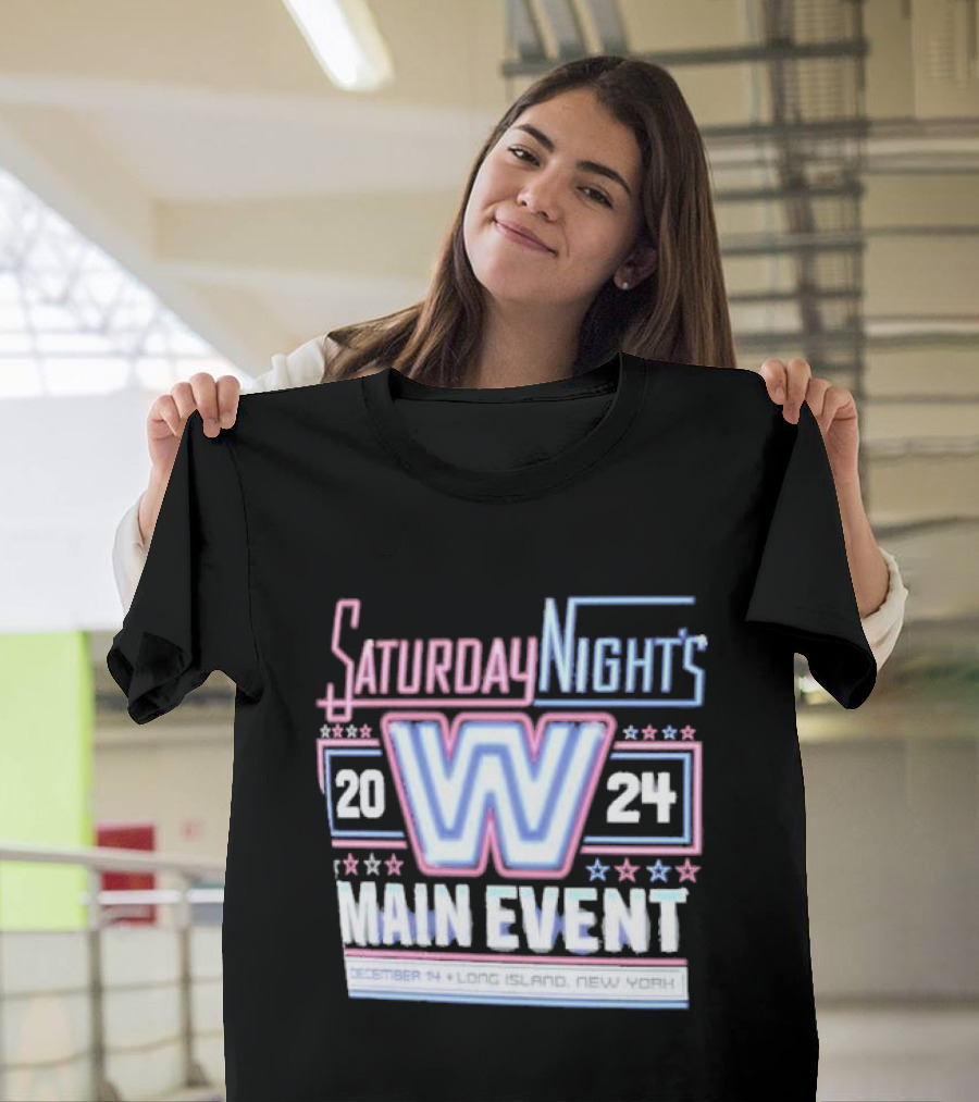Saturday Night's Main Event 2024 Long Island Neon Lights T-Shirt