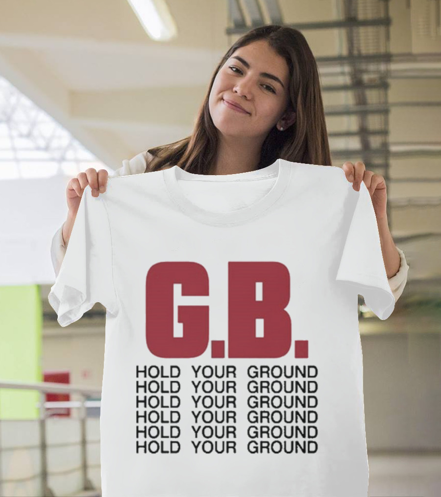 Gorilla Biscuits G.B. Hold Your Ground Hold Your Ground Repeated Text T-Shirt