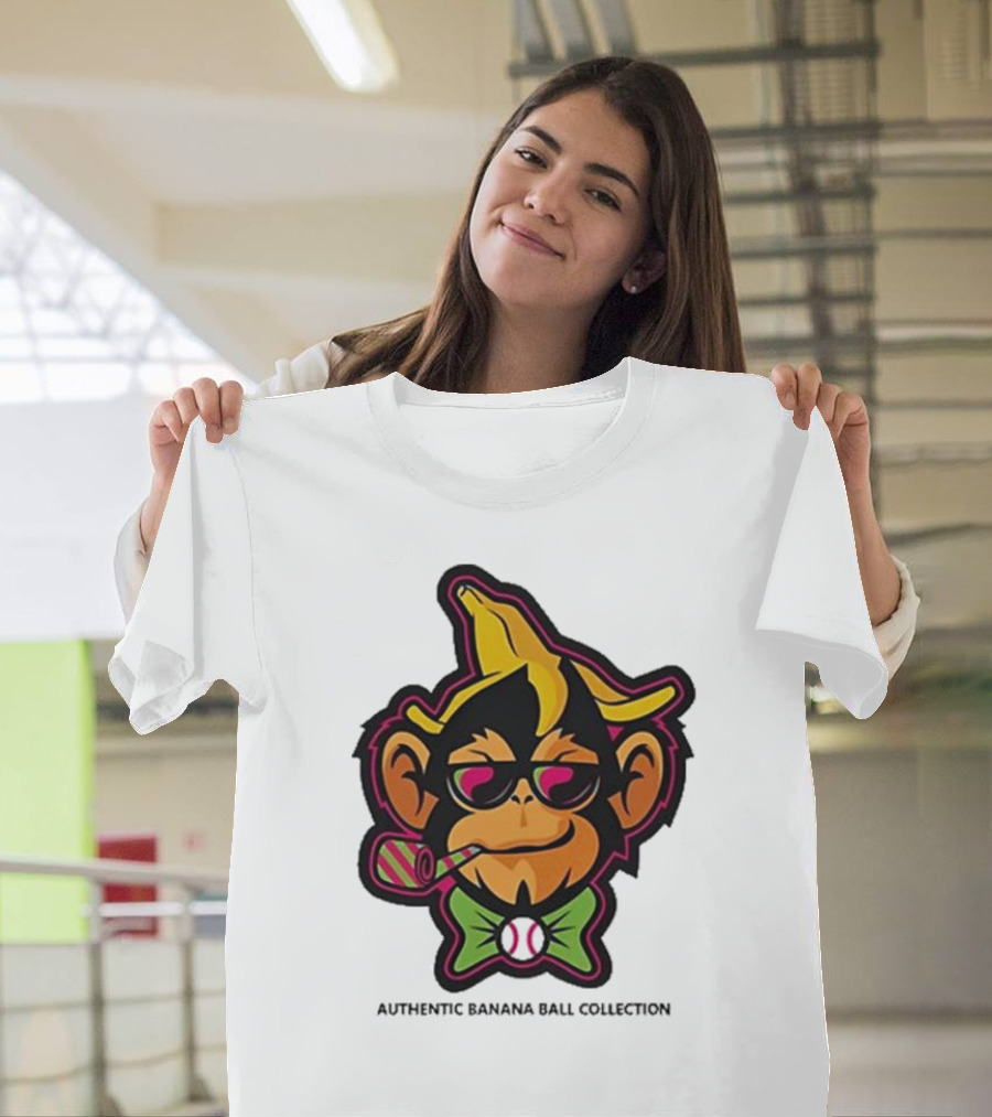 Party Animals Banana Ball Collection with Sunglasses and Pipe T-Shirt