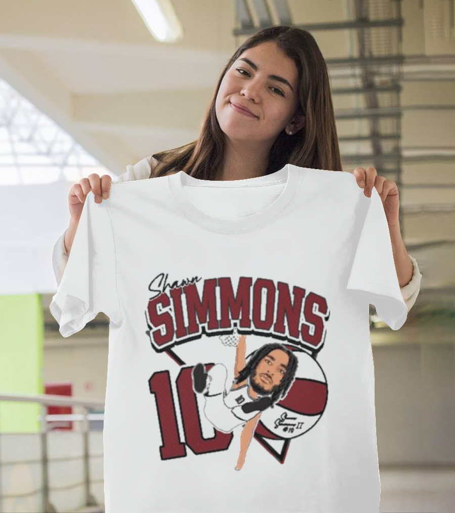 Shawn Simmons Dunking Basketball Number 10 St Joe’s Forward T-Shirt