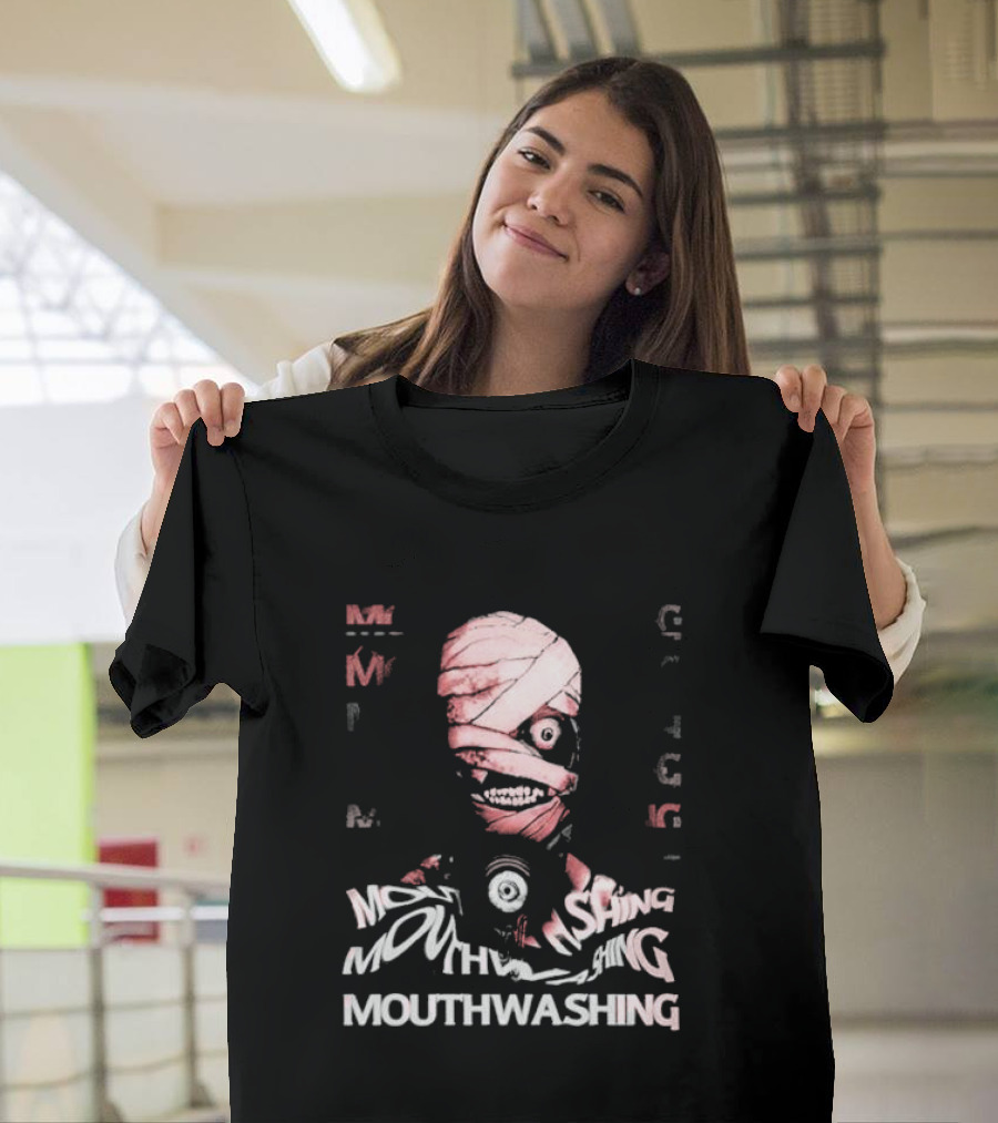 Mouthwashing Horror Game Glitch Masked Figure T-Shirt