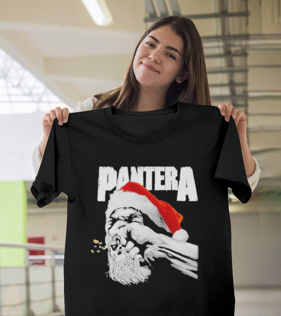 Pantera Vulgar Display of Santa 2024 Santa Hat Fist T-Shirt