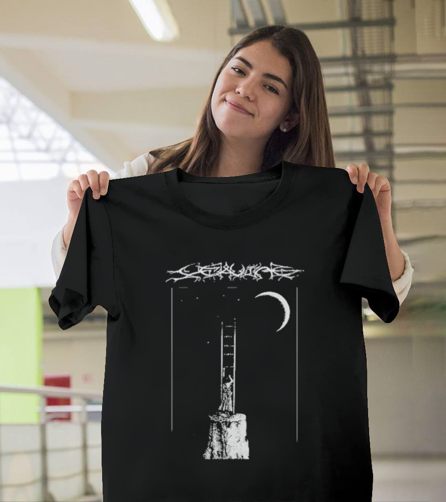 De Leaving Gildan Softstyle Ladder To Crescent Moon T-Shirt