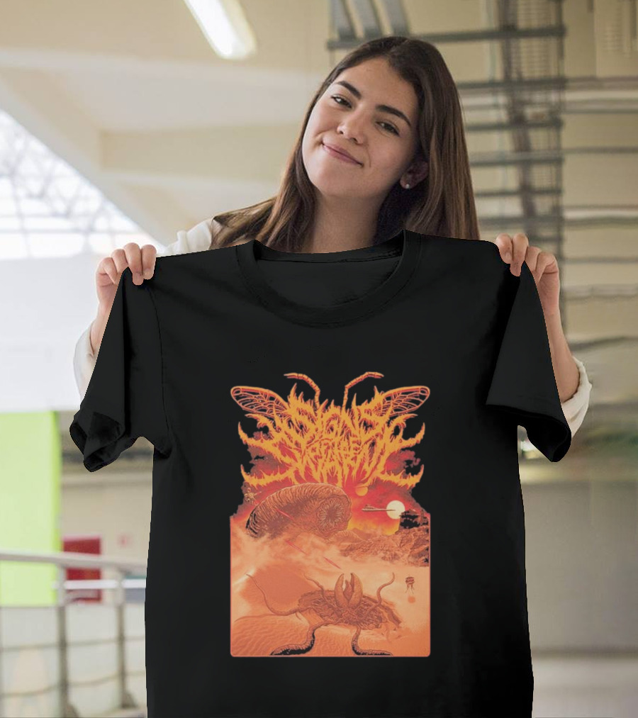 Signs of the Swarm Worm Apocalypse Desert Sunset T-Shirt