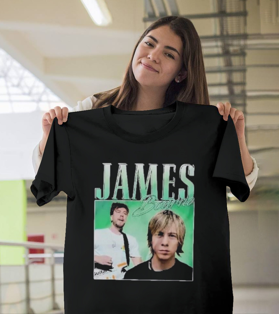 James Bourne Duo Musical Tribute Green Background T-Shirt