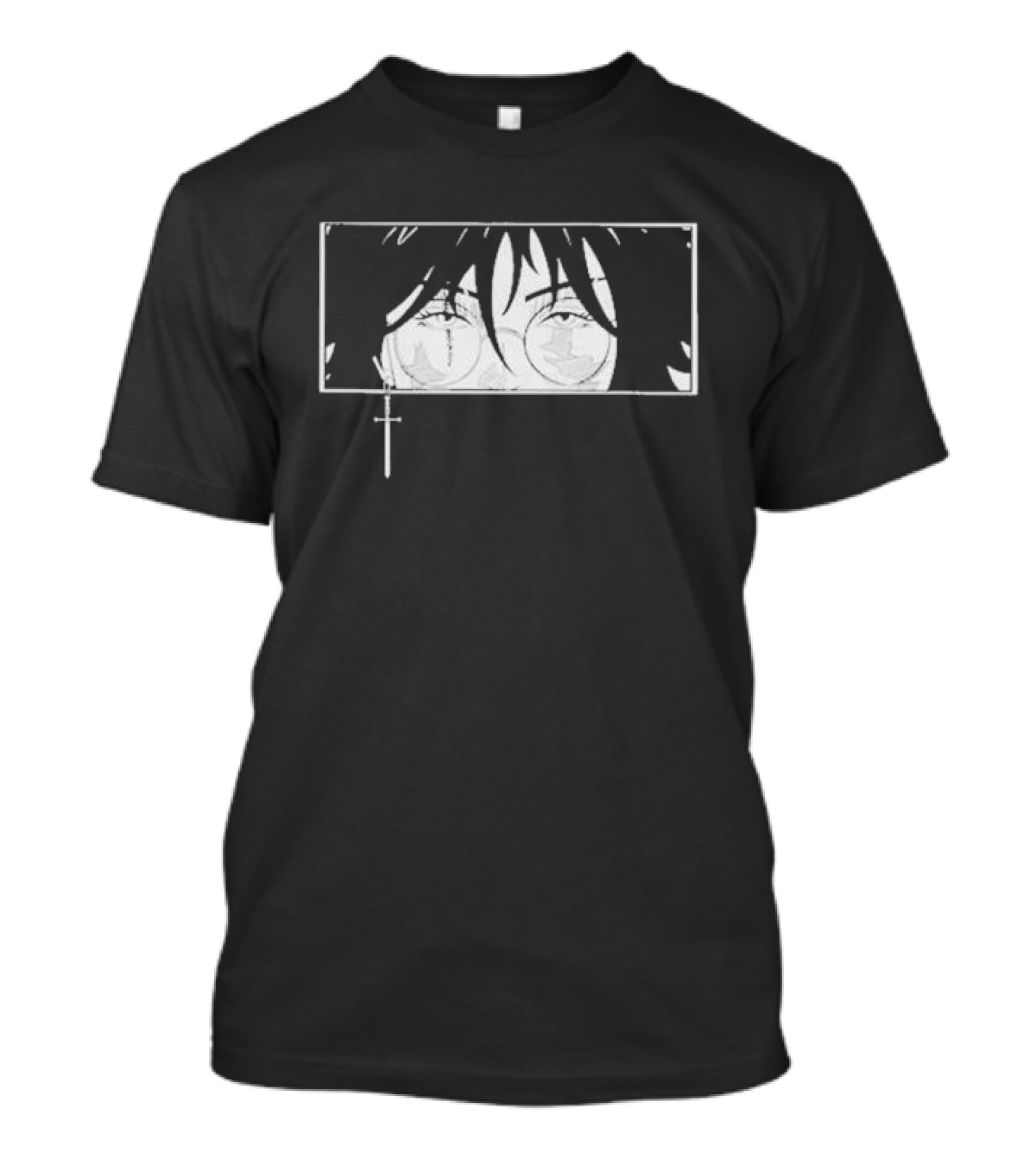 Mercy Zenin Maki Eyes Anime Manga Style Cross T-Shirt