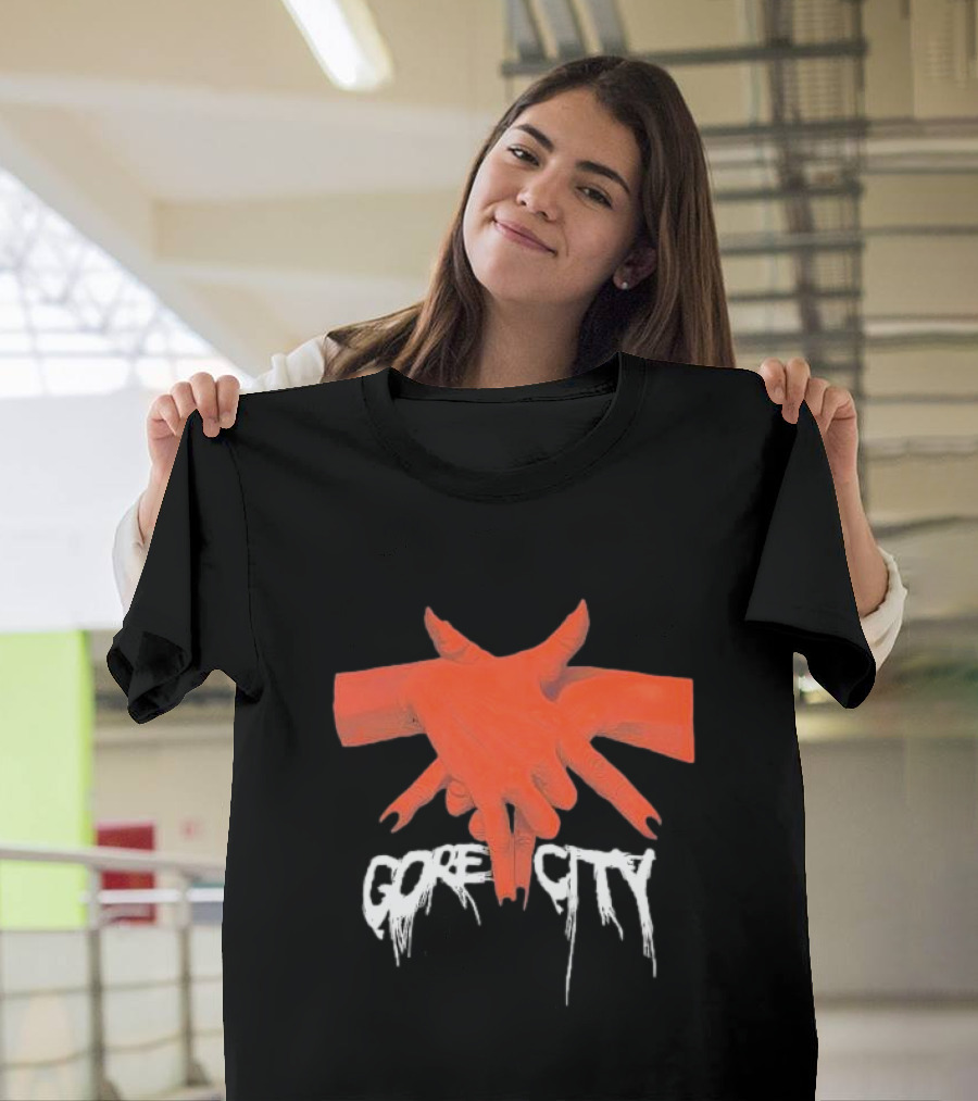 Pentagram Hands Gore City T-Shirt