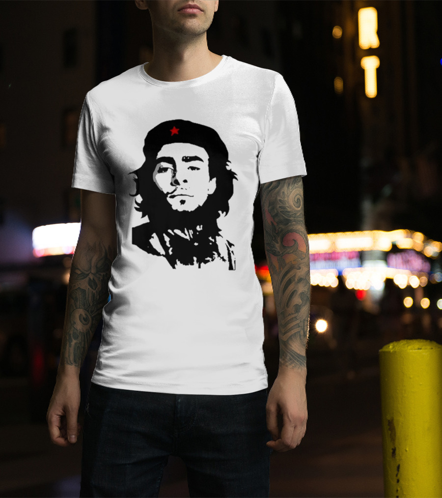 Luigi Mangione Che Guevara Iconic Red Star Beret Face T-Shirt