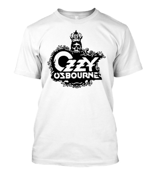 Ozzy Osbourne Crowned Skull Gothic Emblem T-Shirt