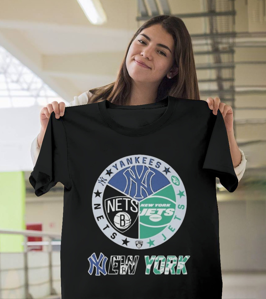 New York Yankees Nets Jets Yankees Nets Jets T-Shirt