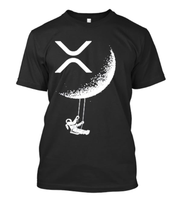 X-Moon Astronaut Swinging Beneath Lyndsey Wearing's Symbolic T-Shirt
