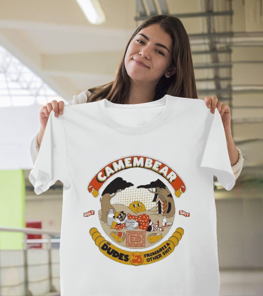 Camembear Les Dudes Fromages and Other Shit Holy T-Shirt