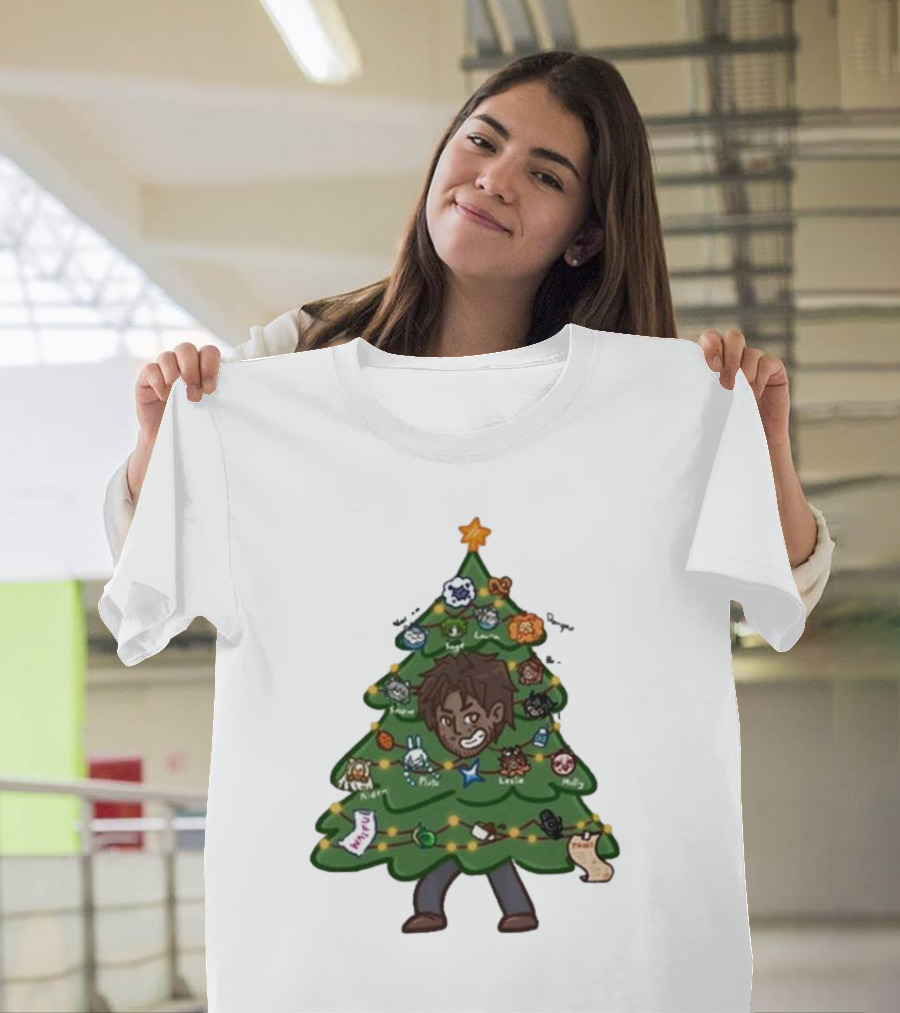 The Great Christmas Tree With Utc Audio Icons And Character Ornaments T-Shirt