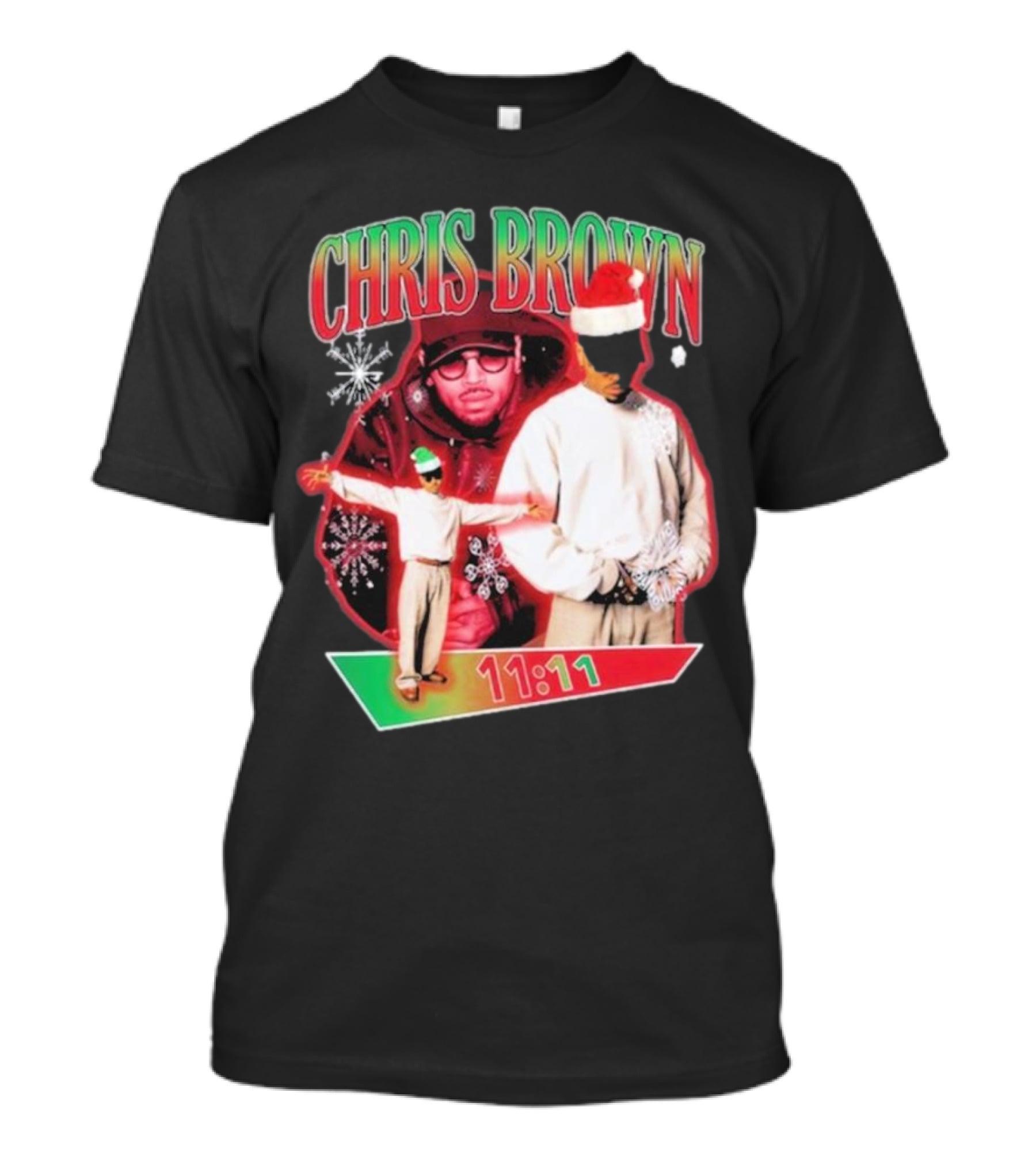 Chris Brown 11:11 Star Struck Christmas T-Shirt