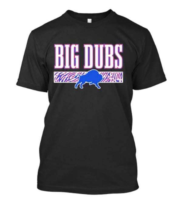 26 S Buffalo Big Dubs Blue Buffalo Zebra Print T-Shirt
