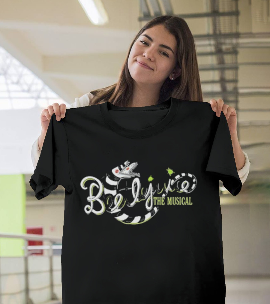 Beetlejuice The Musical Sandworm Text T-Shirt