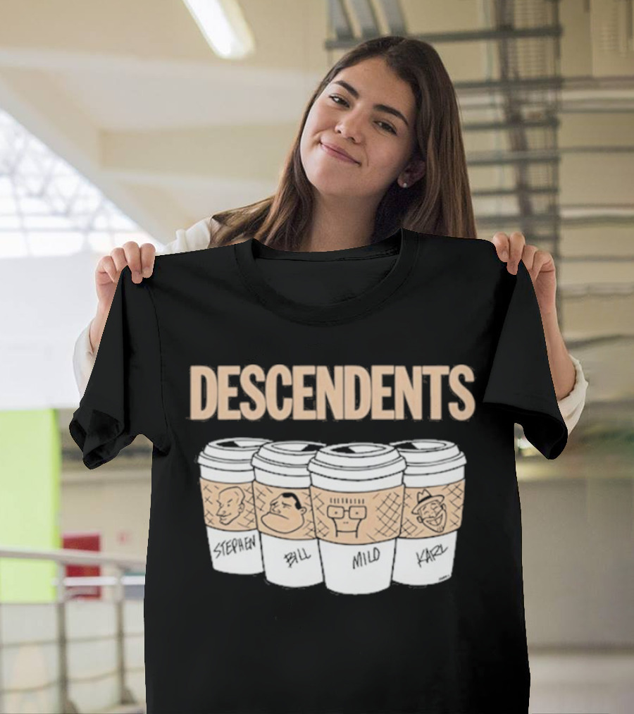 DESCENDENTS World Tour European 2024 Milo Coffee Cup Stephen Bill Karl T-Shirt