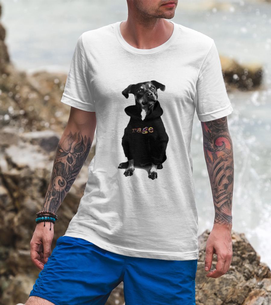 Rage Dog In T-Shirt