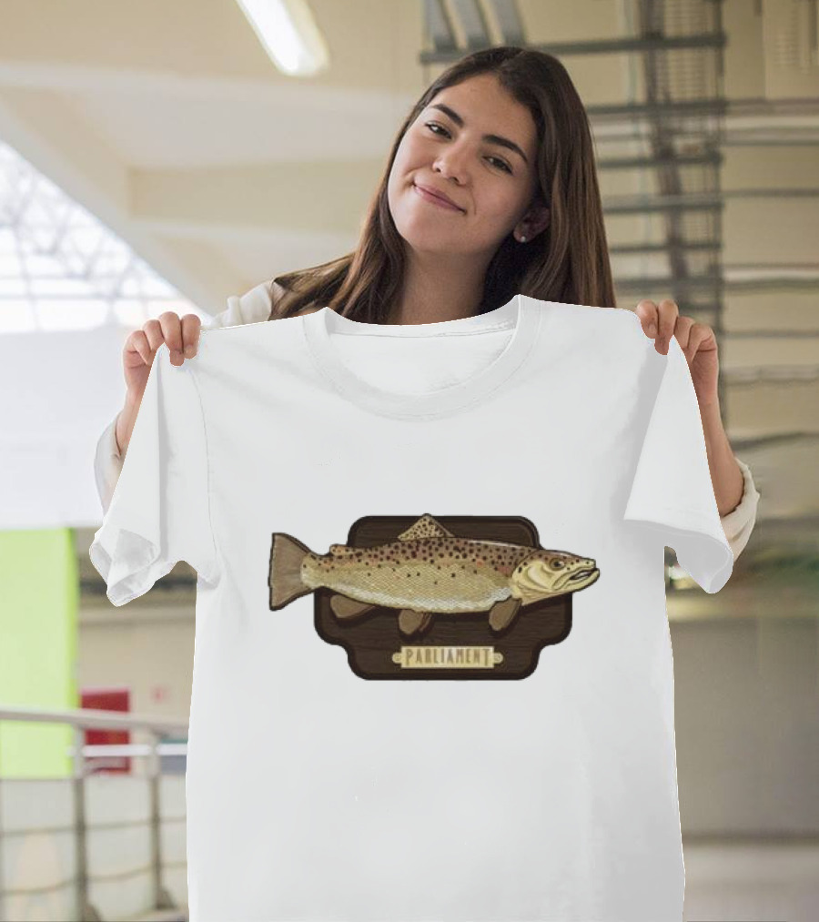 Parliament Brown Trout Fish Plaque T-Shirt