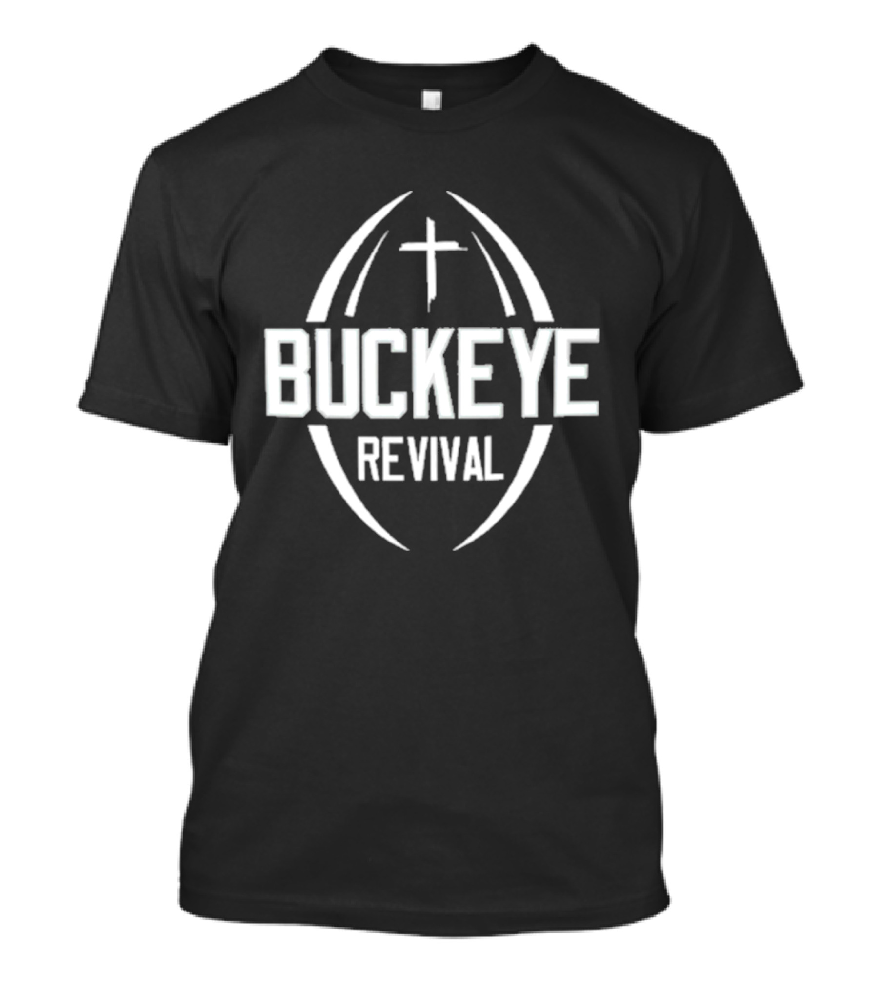 Buckeye Revival Football Faith Cross Emblem T-Shirt