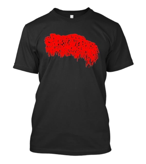 Mcneely Sanguisugabogg Red Dripping Text T-Shirt
