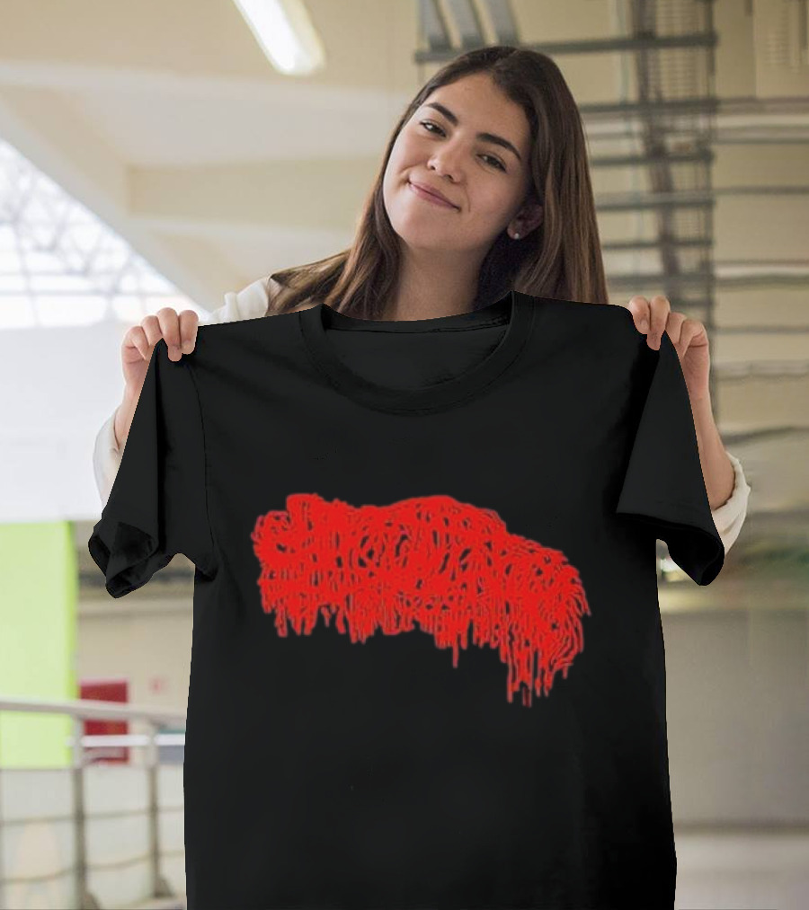 Mcneely Sanguisugabogg Red Dripping Text T-Shirt