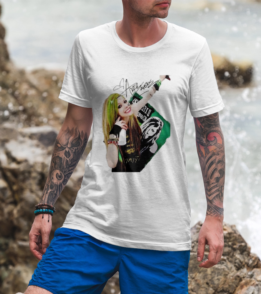 Avril Lavigne Signature Charity Me Img Green Energy Vibe T-Shirt