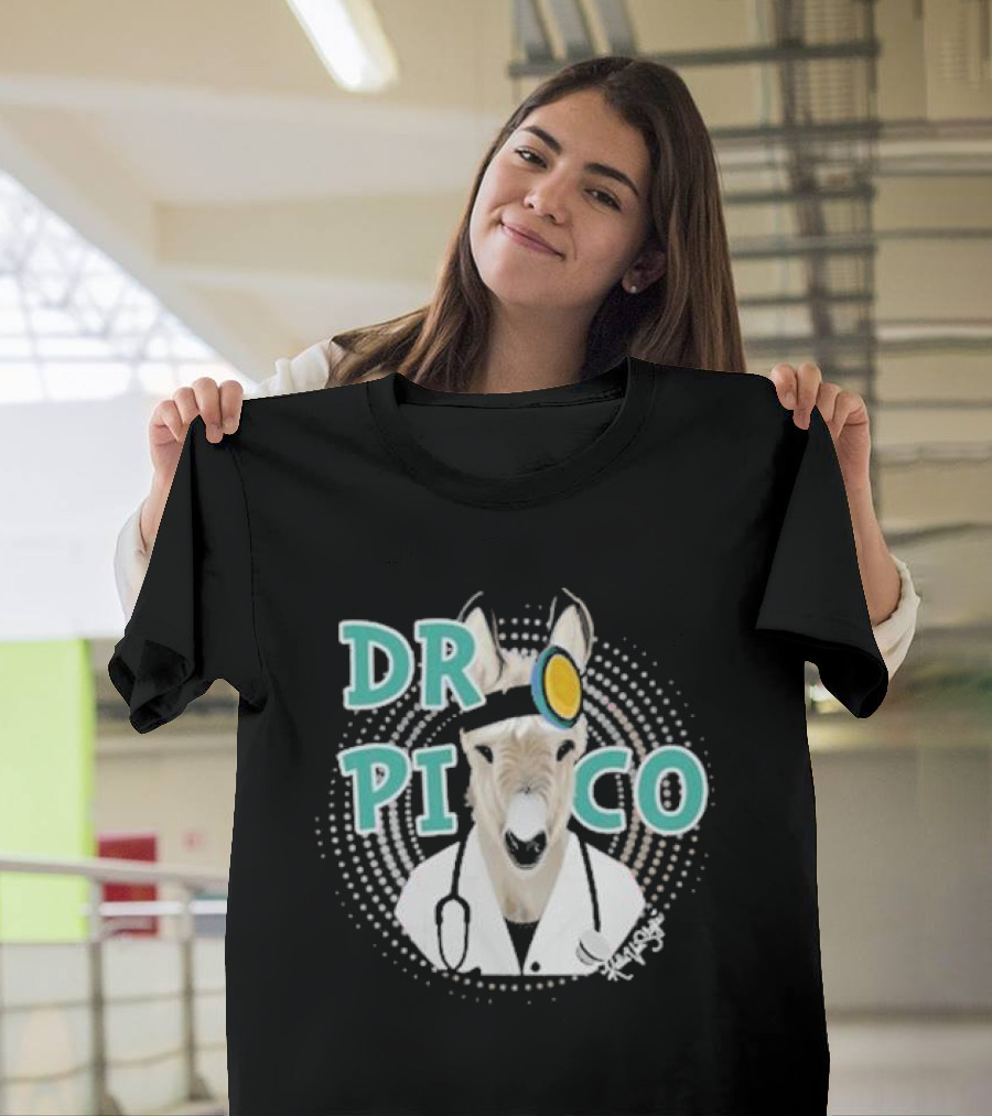 Katie Van Slyke Dr. Pico Doctor Donkey With Stethoscope And Head Mirror T-Shirt