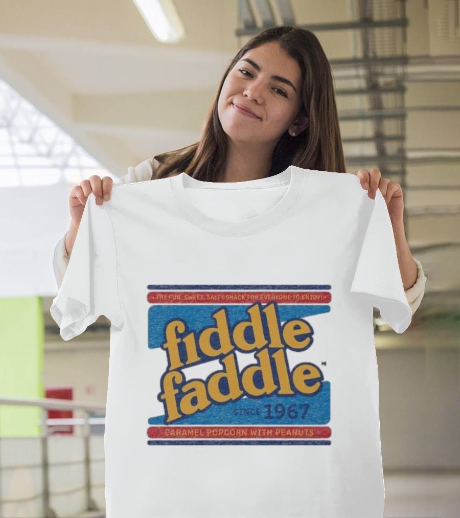 Fiddle Faddle Caramel Popcorn With Peanuts Since 1967 T-Shirt
