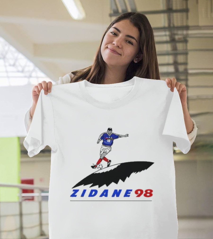 Zinedine Zidane 98 France Soccer Legend Iconic T-Shirt