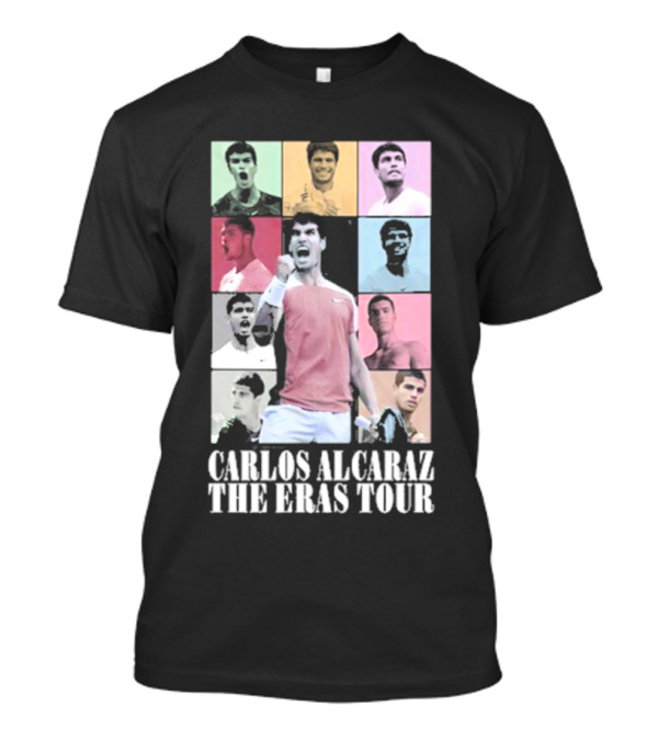 Carlos Alcaraz The Eras Tour Multicolor Champion Celebration Montage T-Shirt