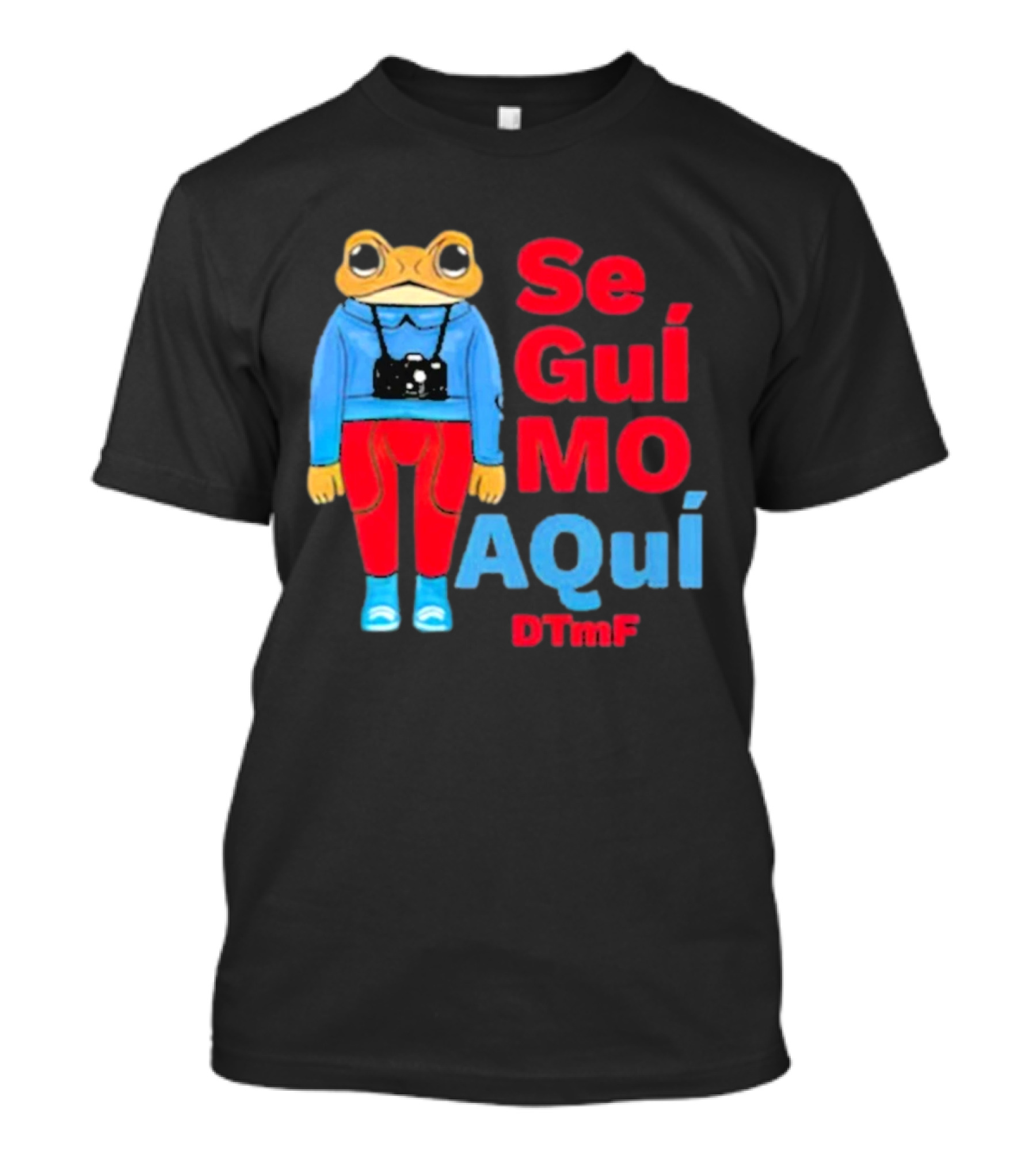 Se Guí Mo Aquí DTMF Frog with Camera T-Shirt 