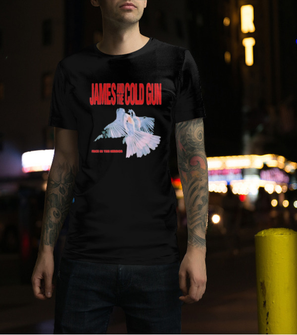 James And The Cold Gun Face In The Mirror Birds Image T-Shirt