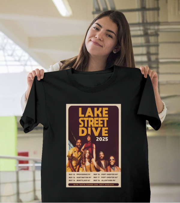 Lake Street Dive 2025 Tour Providence Huntington Montclair Port Chester Allentown T-Shirt