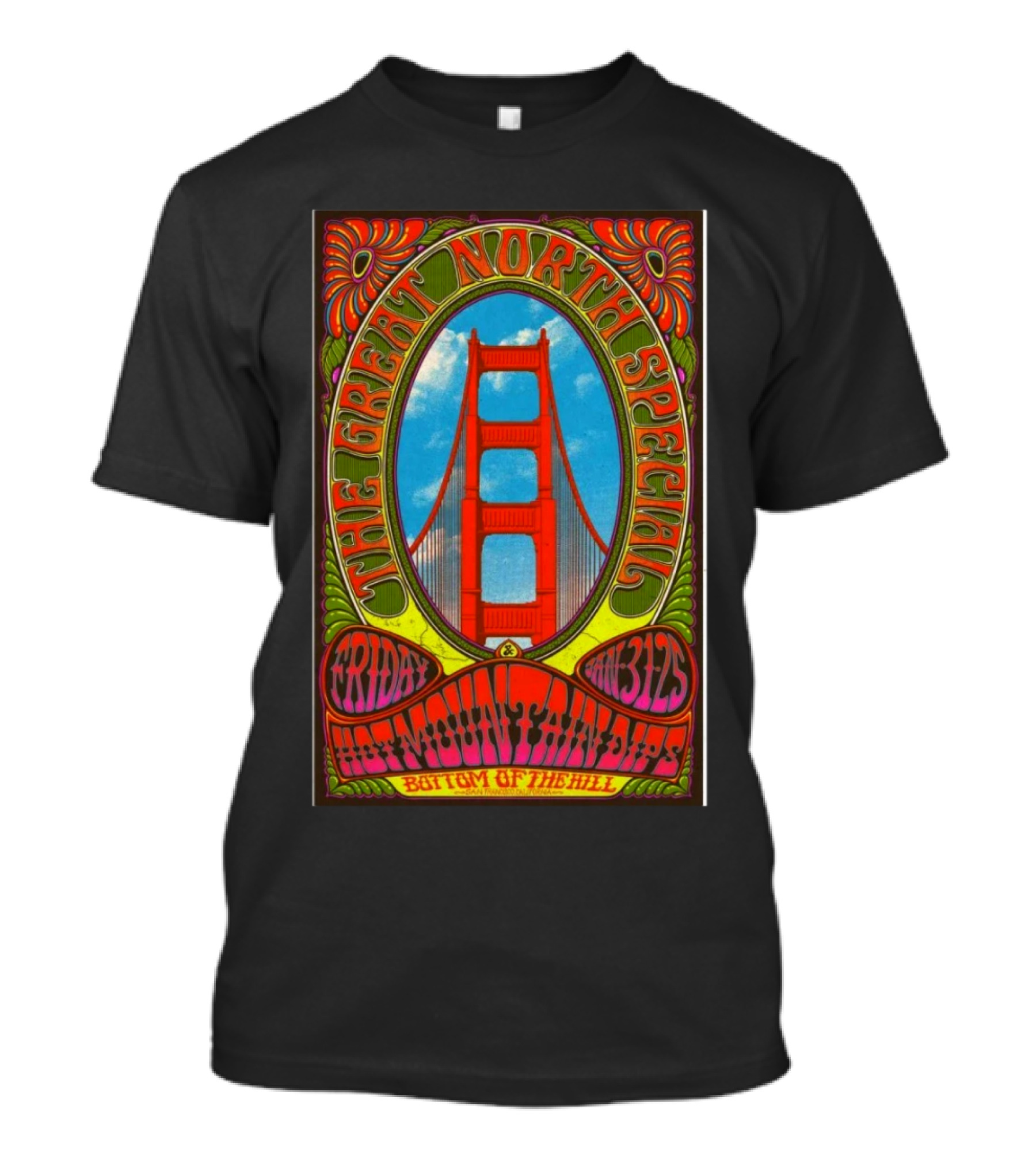 The Great North Special San Francisco Bottom Of The Hill Featuring Moontraps January 31 2025 T-Shirt