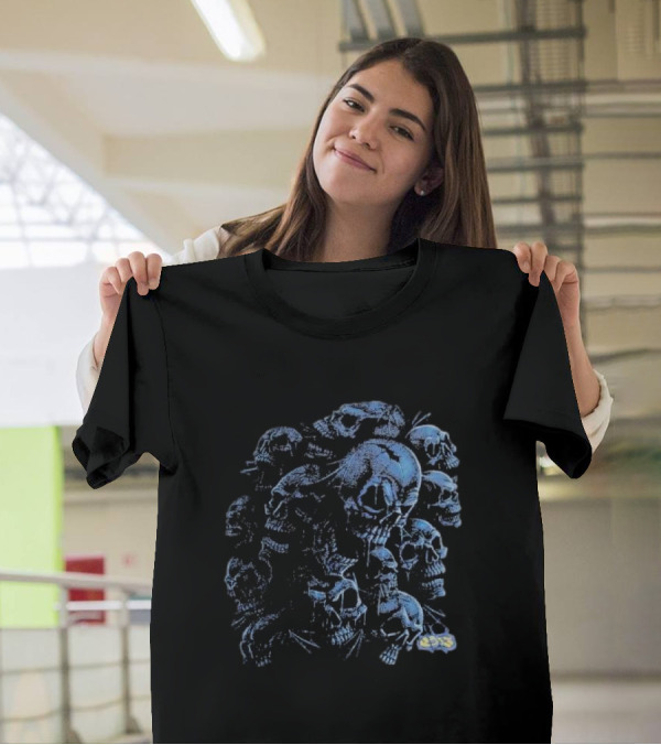 Yardsale Crypt Blue Skulls Collection T-Shirt