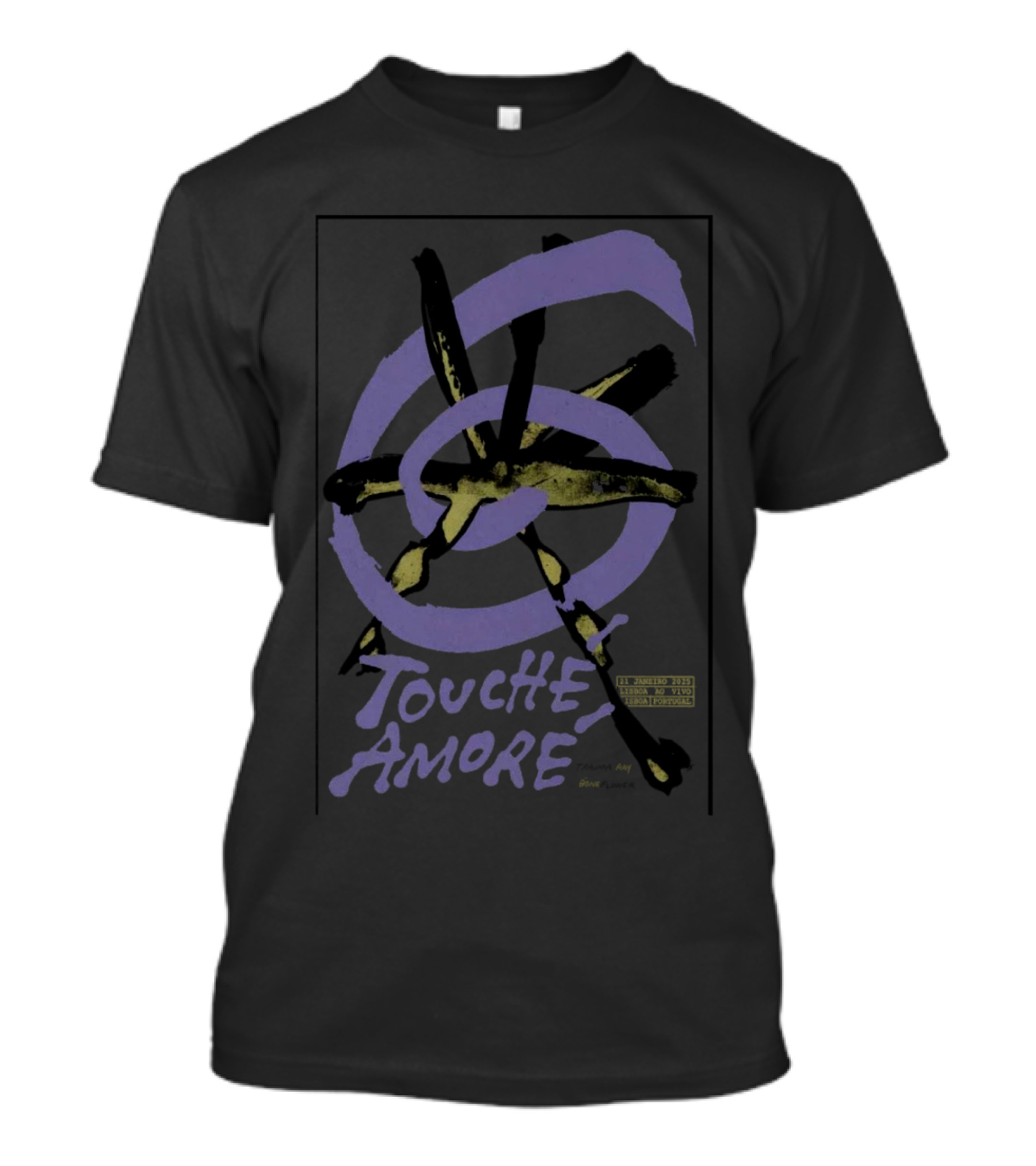 Touché Amoré Lisboa Ao Vivo Tour 2025 Lisbon Portugal T-Shirt