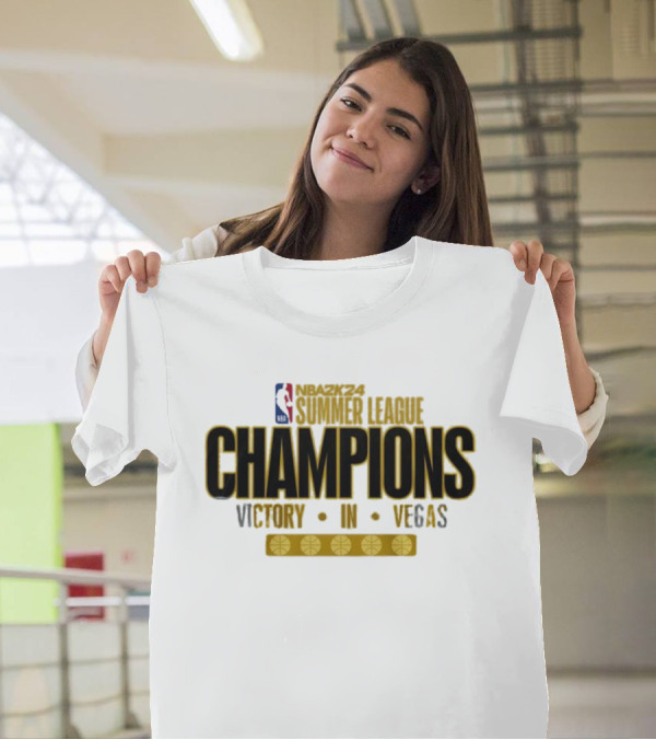 NBA2K24 Summer League Champions Victory In Vegas Cleveland Cavaliers T-Shirt