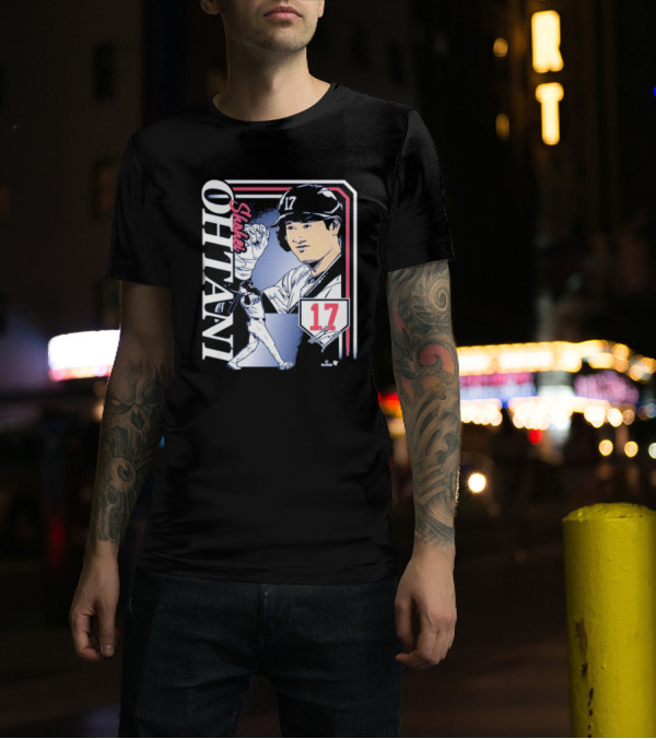 Shohei Ohtani #17 Signature Collage Los Angeles Dodgers T-Shirt