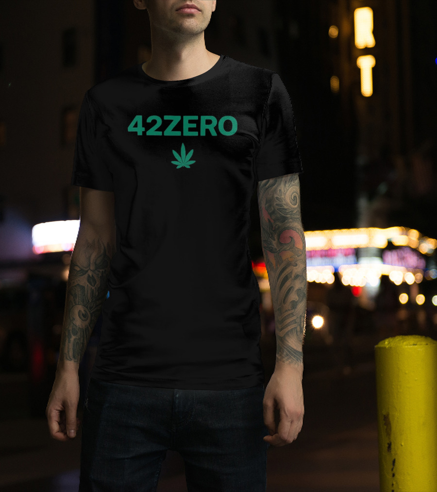 Smashing Pumpkins 42Zero 420 Marijuana Leaf Design T-Shirt