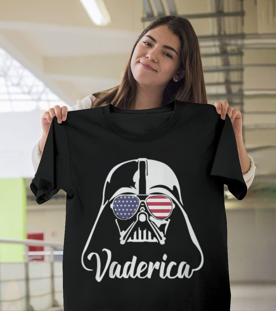 Vaderica Darth Vader American Flag Sunglasses T-Shirt