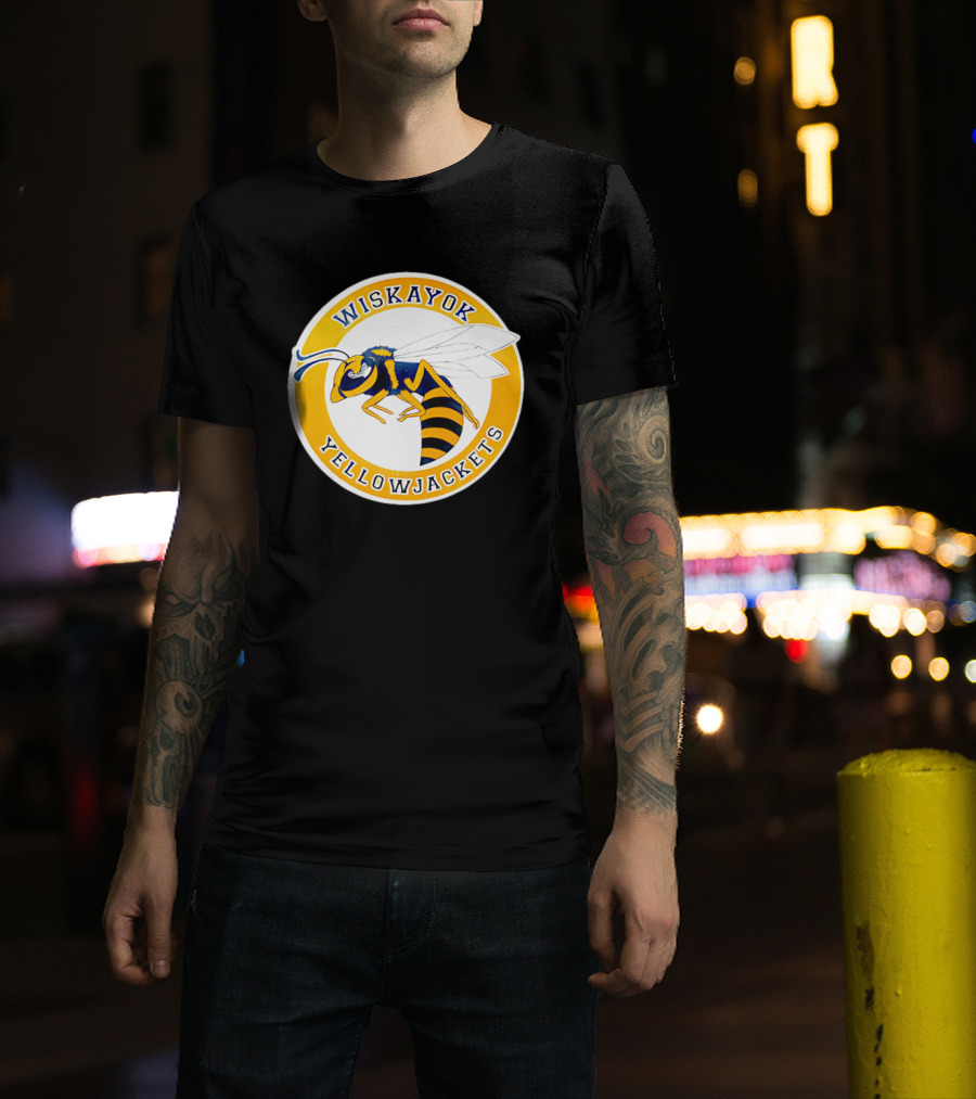 Wiskayok Yellowjackets Buzzing Insect Emblem T-Shirt