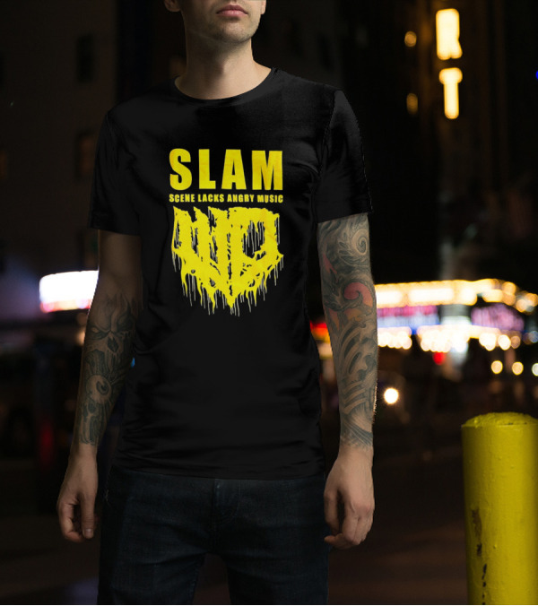 Slam Scene Lacks Angry Music Dripping Graphic T-Shirt