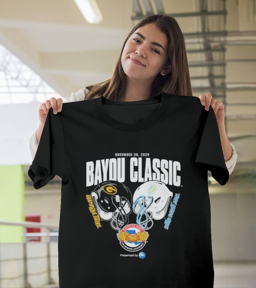November 25 2023 Bayou Classic Southern University Grambling State Football Helmets Powered by Procter and Gamble T-Shirt